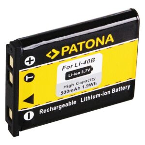 Akumuliatorius 3.7V 500mAh Li-Ion, tinkantis vietoje Nikon Li40B Li42B, Olympus IR-300 FE-5500, Pentax D-LI63 XS70 - Image 1