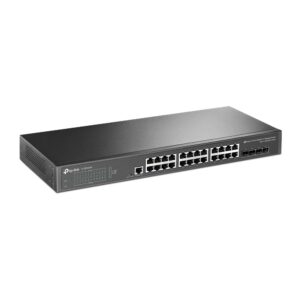 TP-Link JetStream TL-SG3428X tinklo komutatorius Valdomas L2+/L3 Gigabit Ethernet (10/100/1000) 1U Juoda - Image 2