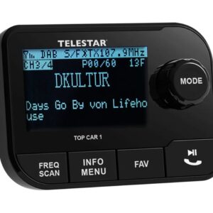 Telestar 5100001 radijo imtuvas Automobilis Skaitmeninis Juoda - Image 1