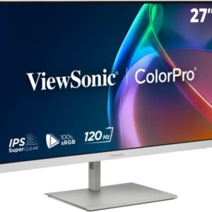 Viewsonic VP Series VP2766-2K-W kompiuterio monitorius 68,6 cm (27") 2560 x 1440 pikseliai Quad HD LED Balta, Sidabras - Image 3