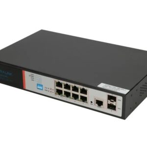 Extralink EX.8222 tinklo komutatorius Valdomas L2/L4 Gigabit Ethernet (10/100/1000) Maitinimas per Eternetą (PoE) 1U Juoda - Image 2