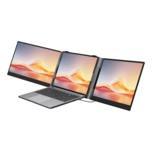 Blackview DCM6 Pro - 14 colių nešiojamas nešiojamojo kompiuterio ekrano išplėtimo įrenginys su dviejų monitorių funkcija ir 2 USB-C prievadais - Image 3