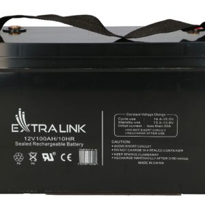 Extralink AKUMULATOR BATTERY ACCUMULATOR AGM 12V 100AH - Batterie Rūgštinis akumuliatorius (VRLA) - Image 1