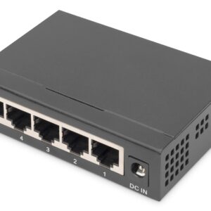 Digitus DN-80202-1 tinklo komutatorius Ne-valdomas Gigabit Ethernet (10/100/1000) Juoda - Image 2