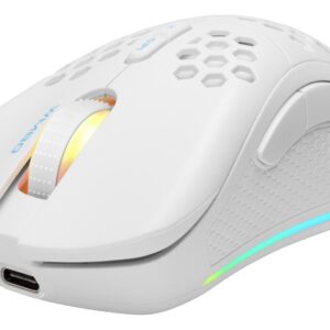 Deltaco Gaming GAM-120-W kompiuterio pelė Žaidimams Dešinės rankos RF Wireless + Bluetooth + USB Type-A Optinis 4800 DPI - Image 1