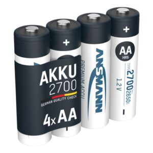 Akumuliatorius HR6 (AA) 1.2V 2700mAh Ni-Mh ANSMANN (4vnt pakuotėje)