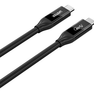 UNITEK C14100ABK01-2M USB kabelis USB4 Gen 2x2 USB C 40 Gbit/s 240 W Juoda - Image 3