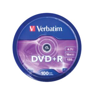 Verbatim DVD+R Matt Silver 4,7 GB 100 vnt