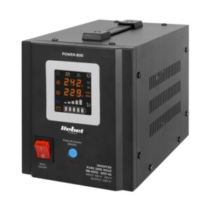 Nepertraukiamo maitinimo šaltinis 12V/230Vac 800VA/500W, UPS, sinusas, kilnojamas, POWER-800 - Image 1