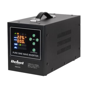 Nepertraukiamo maitinimo šaltinis 12V/230Vac 1000VA/700W, UPS, sinusas, kilnojamas, POWER-1000-LFP4