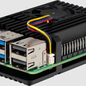 Korpusas mini kompiuteriui Raspberry Pi 5 su radiatoriumi ir ventiliatoriumi JOY-IT