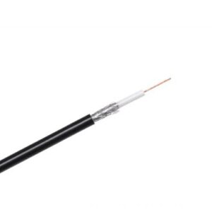Koaksialinis kabelis RG58U varinis 50om, Ø4.9mm, juodas - Image 1