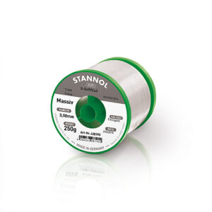 Lydmetalis Sn97Cu3 3.00mm be fliuso 250g, Stannol