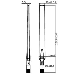 DeLOCK 88899 tinklo antena Daugiakryptė antena RP-SMA 7 dBi - Image 2