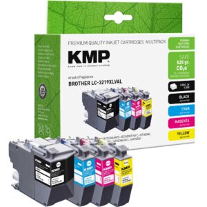 KMP 1537,4005 rašalo kasetė 4 vnt Derantis Juoda, Žydras, Rausvai raudona, Geltona - Image 1