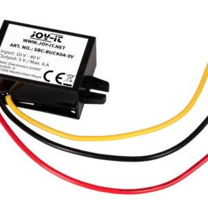 Joy-iT įtampos keitiklis žeminantis (step-down) ( DC ) įėjimas 10-40V (DC) - išėjimas 5 V (DC) max 30W IP64