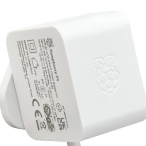 Maitinimo šaltinis, USB-C, 5.1 V, 5 A, baltas, EU kištukas, skirtas Raspberry Pi 5