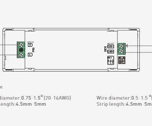 12W LED maitinimo šaltinis 100 - 400 mA, 9 - 42 Vdc, TRIAC, PWM tipo išėjimas, LTECH