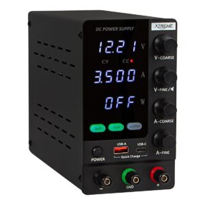 Laboratorinis maitinimo šaltinis 0-30Vdc 0-10A, juodas