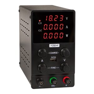 Laboratorinis maitinimo šaltinis 0-120Vdc 0-3A, juodas - Image 1