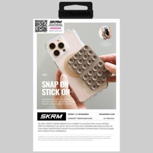 Universal suction cup Skinarma Stax MagSafe for phone champagne - Image 7