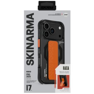 Skinarma Haxa Case for iPhone 17 Pro Magnetic Charging + Grip Stand Graphite - Image 2
