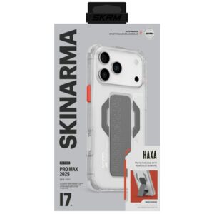 Skinarma Haxa Case for iPhone 17 Pro Max Magnetic Charging + Grip Stand Transparent - Image 5