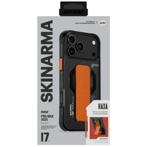Skinarma Haxa Case for iPhone 17 Pro Max Magnetic Charging + Grip Stand Graphite - Image 5
