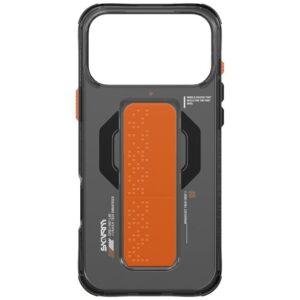 Skinarma Haxa Case for iPhone 17 Pro Max Magnetic Charging + Grip Stand Graphite - Image 4