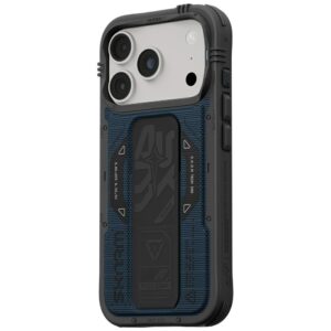 Case Skinarma Phantom MagSafe + Grip Stand for iPhone 18 Pro / 17 Pro blue - Image 3