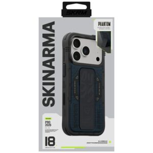 Case Skinarma Phantom MagSafe + Grip Stand for iPhone 18 Pro / 17 Pro blue - Image 8