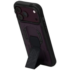 Case Skinarma Phantom MagSafe + Grip Stand for iPhone 18 Pro / 17 Pro burgundy - Image 6