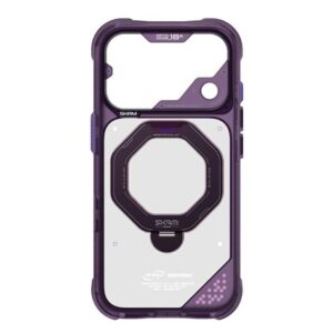 Case Skinarma Saturn MagSafe + Rotating Kick Stand for iPhone 18 Pro / 17 Pro burgundy - Image 3