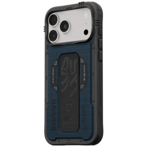 Case Skinarma Phantom MagSafe + Grip Stand for iPhone 18 Pro Max / 17 Pro Max blue - Image 3