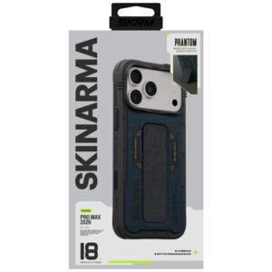 Case Skinarma Phantom MagSafe + Grip Stand for iPhone 18 Pro Max / 17 Pro Max blue - Image 8