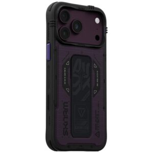Case Skinarma Phantom MagSafe + Grip Stand for iPhone 18 Pro Max / 17 Pro Max burgundy - Image 2