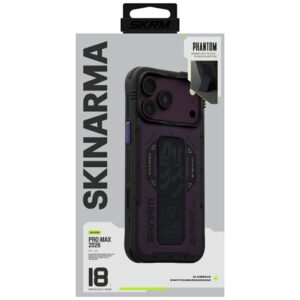 Case Skinarma Phantom MagSafe + Grip Stand for iPhone 18 Pro Max / 17 Pro Max burgundy - Image 8