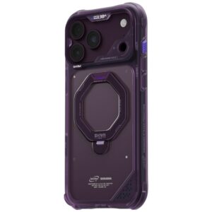 Case Skinarma Saturn MagSafe + Rotating Kick Stand do iPhone 18 Pro Max / 17 Pro Max Burgundy - Image 2