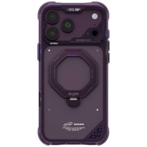 Case Skinarma Saturn MagSafe + Rotating Kick Stand do iPhone 18 Pro Max / 17 Pro Max Burgundy