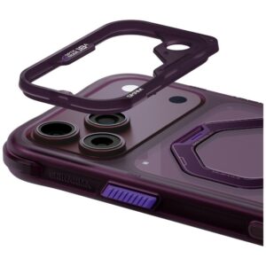 Case Skinarma Saturn MagSafe + Rotating Kick Stand do iPhone 18 Pro Max / 17 Pro Max Burgundy - Image 4