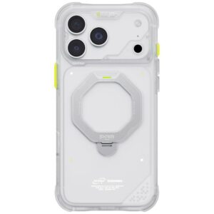 Case Skinarma Saturn MagSafe + Rotating Kick Stand do iPhone 18 Pro Max / 17 Pro Max Frost