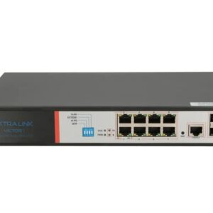Extralink EX.8222 tinklo komutatorius Valdomas L2/L4 Gigabit Ethernet (10/100/1000) Maitinimas per Eternetą (PoE) 1U Juoda