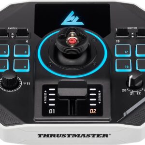 Thrustmaster Sol-R 2 HOSAS Space Sim Duo Juoda, Balta USB Orlaivio vairalazdė Analoginis / skaitmeninis PC - Image 3