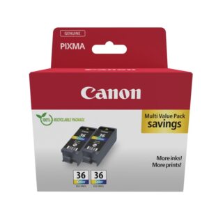 Canon 1511B025 rašalo kasetė 2 vnt Originalus Juoda, Žydras, Rausvai raudona, Geltona - Image 3