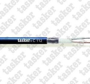 Balansinis mikrofoninis laidas 2x0.35mm², Ø6.3mm, mėlynas, Tasker