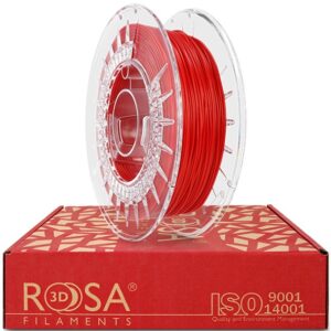 3D plastikas TPU 85A raudona 1.75mm 0.5kg Rosa3D