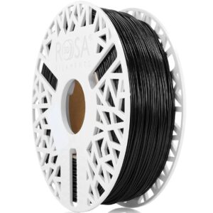 3D plastikas TPU 96A juoda 1.75mm 1kg Rosa3D