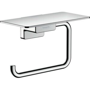Tualetinio popieriaus laikiklis su lentynėle Hansgrohe AddStoris 41772000, chromo - Image 1