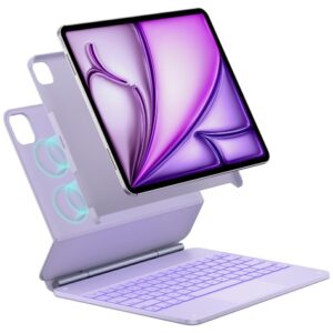 Case Typecase Edge + with keyboard for iPad Air 13" 2024/2025 light purple