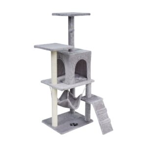 REBEL ANIMAL Pilkas draskyklė katėms - 50x40x125 cm - Image 1